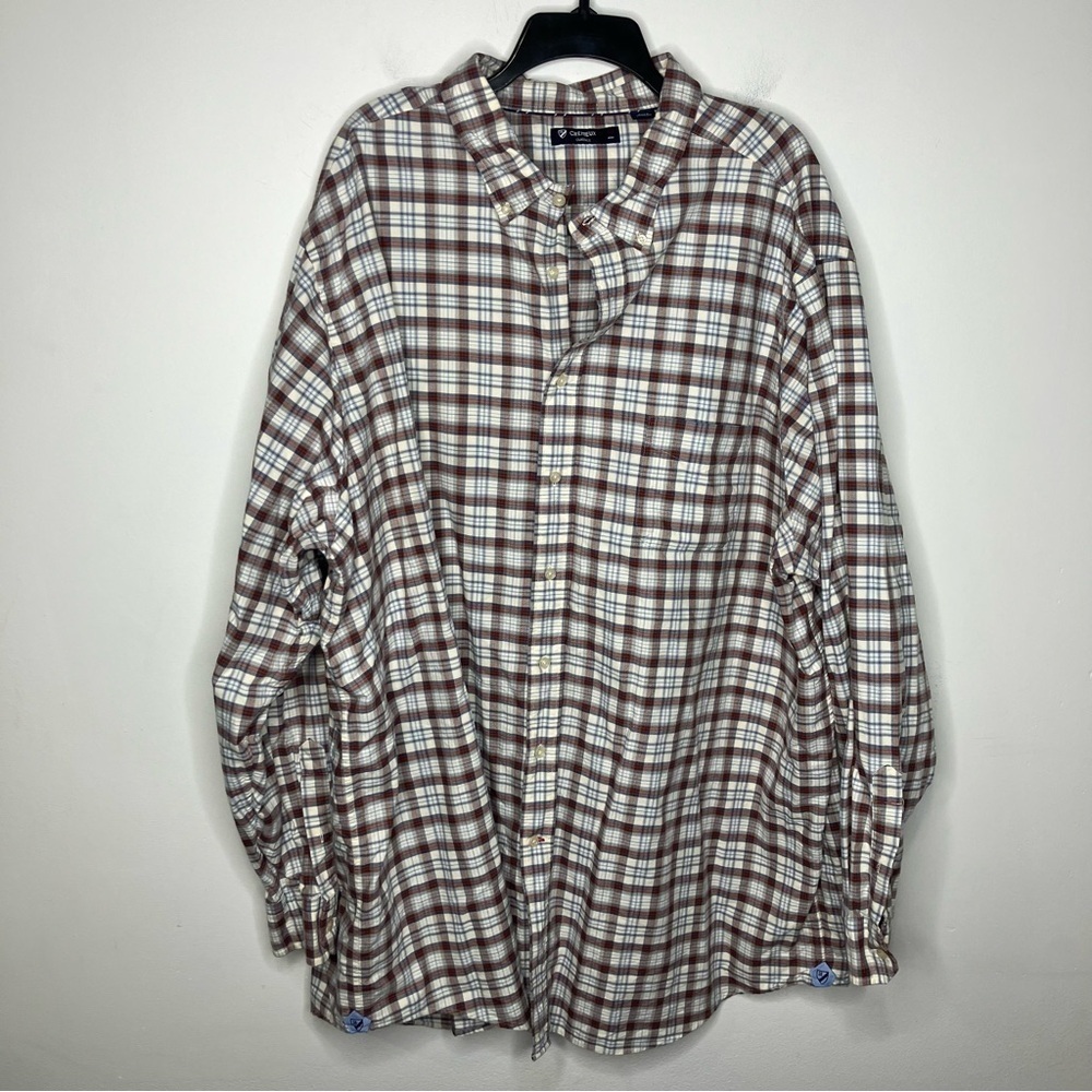 Cremieux classics plaid long sleeve button down shirt big & tall size 4XT